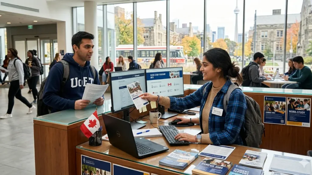 indian student canada work study
