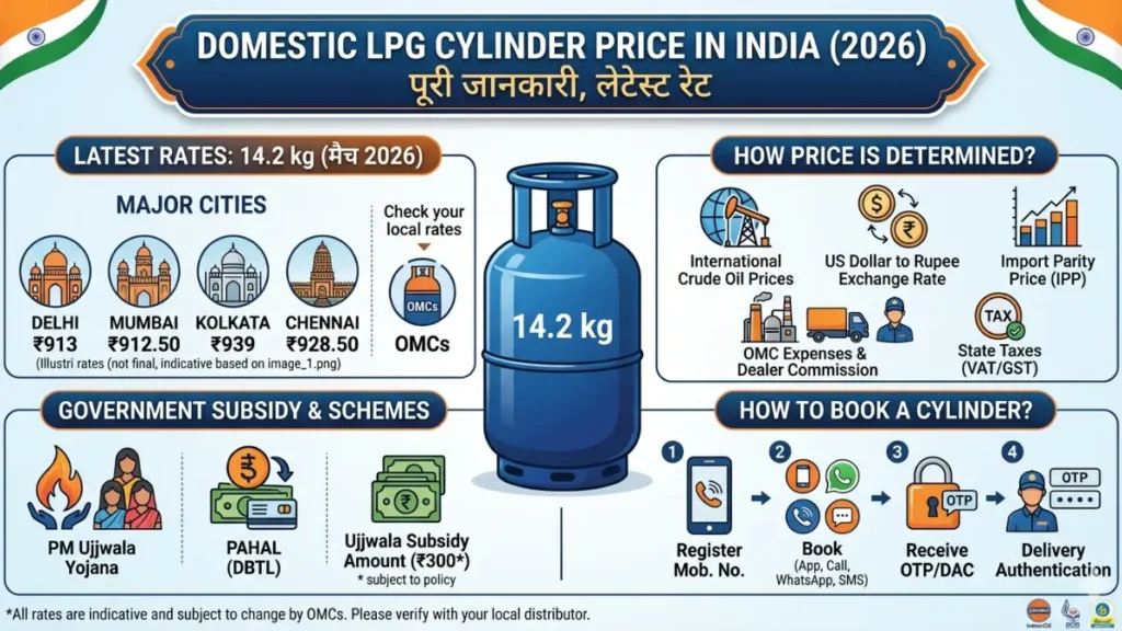 Domestic Cylinder Price in India