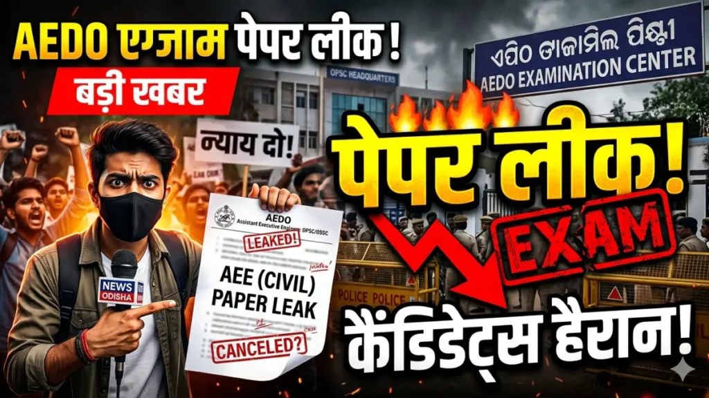 AEDO एग्जाम पेपर लीक