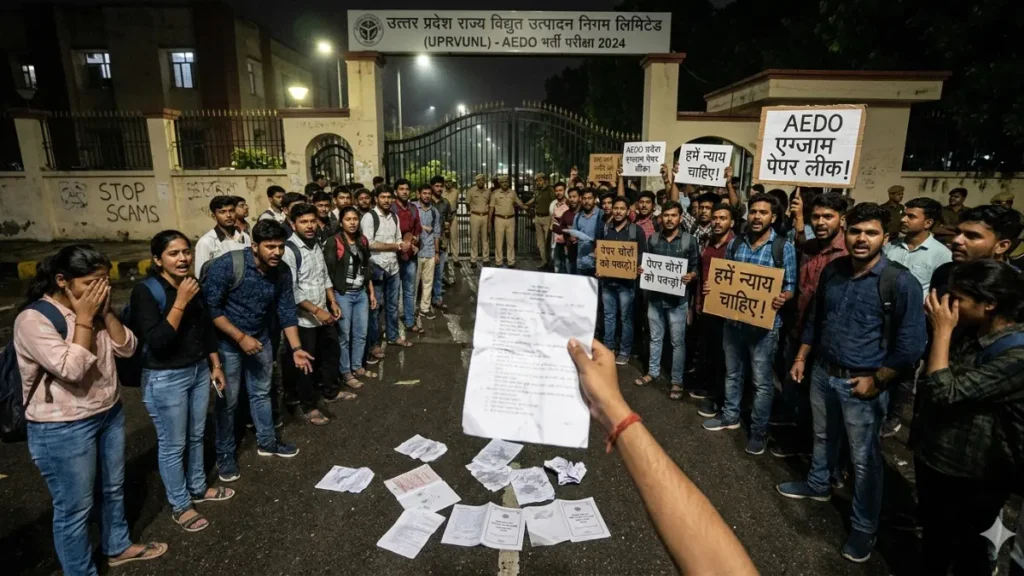 AEDO एग्जाम पेपर लीक