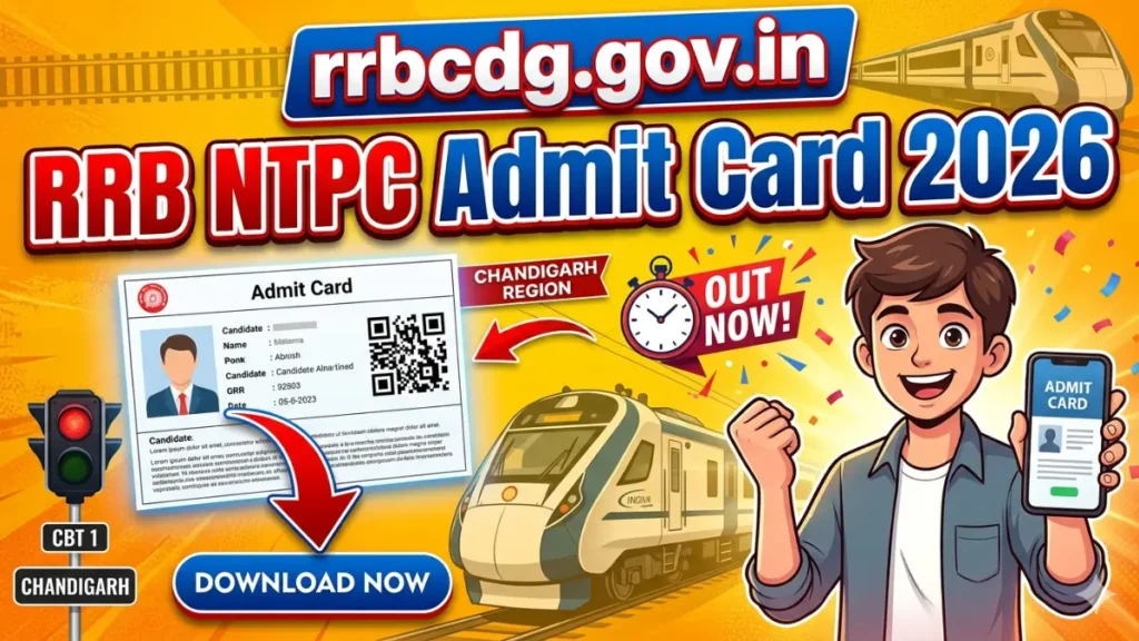rrbcdg.gov.in NTPC Admit Card